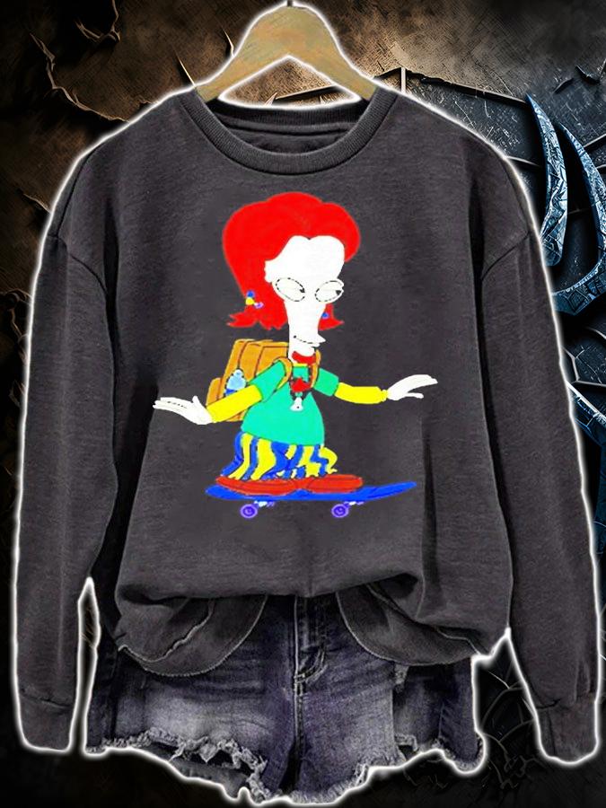 American Dad Skateboarding Roger Art Board T-Shirt t-shirt sweatshirt