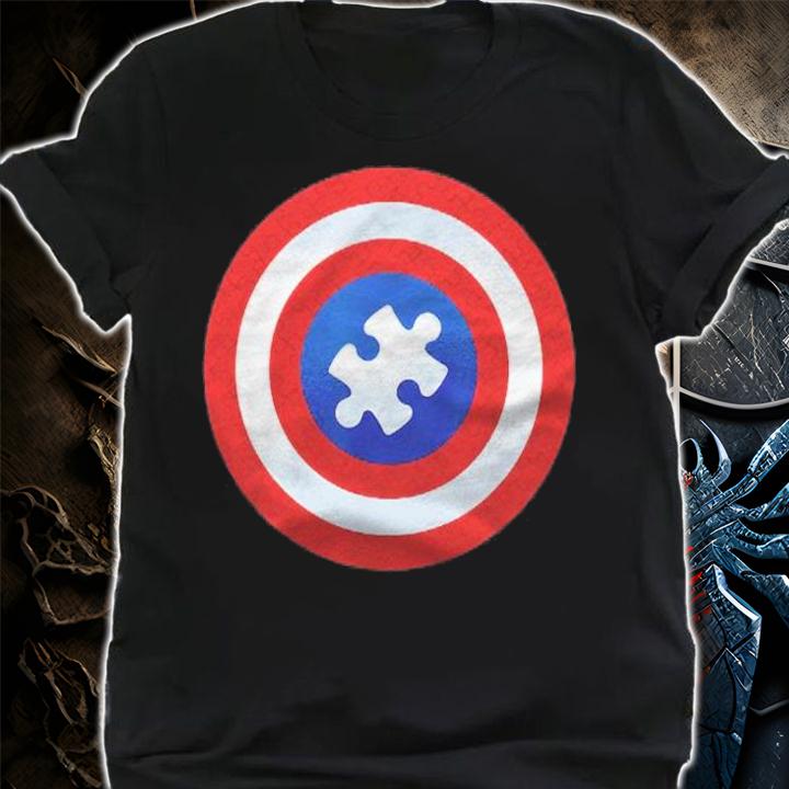 Autism Awareness Superhero Puzzle Shield Gift Shirt t-shirt shirt