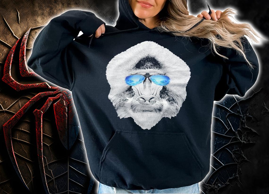 Baboon Cool Ape In Sunglasses Shirt t-shirt hoodie