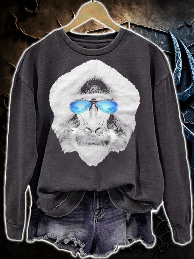 Baboon Cool Ape In Sunglasses Shirt t-shirt sweatshirt