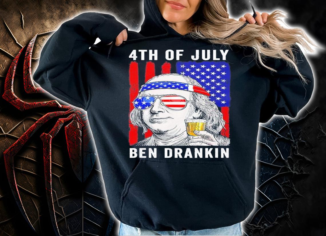 Ben Drankin 4th Of July Usa Flag Vintage Independence Day T-Shirt t-shirt