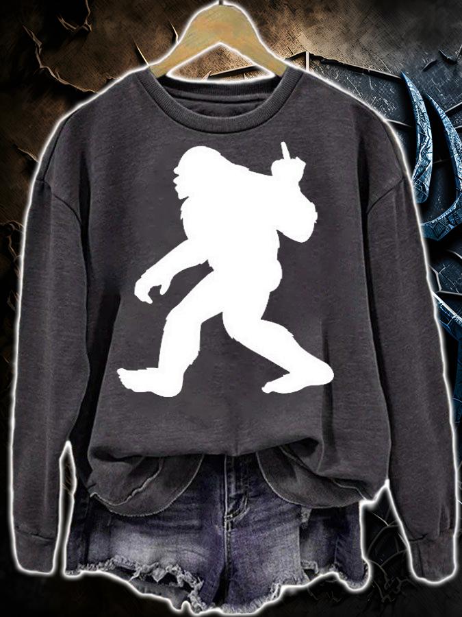Bigfoot Middle Finger Sasquatch Hide & Seek Champion T-Shirt t-shirt