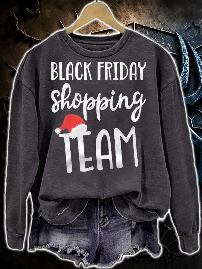 Black Friday Shopping Team Funny Christmas Santa Shirt t-shirt