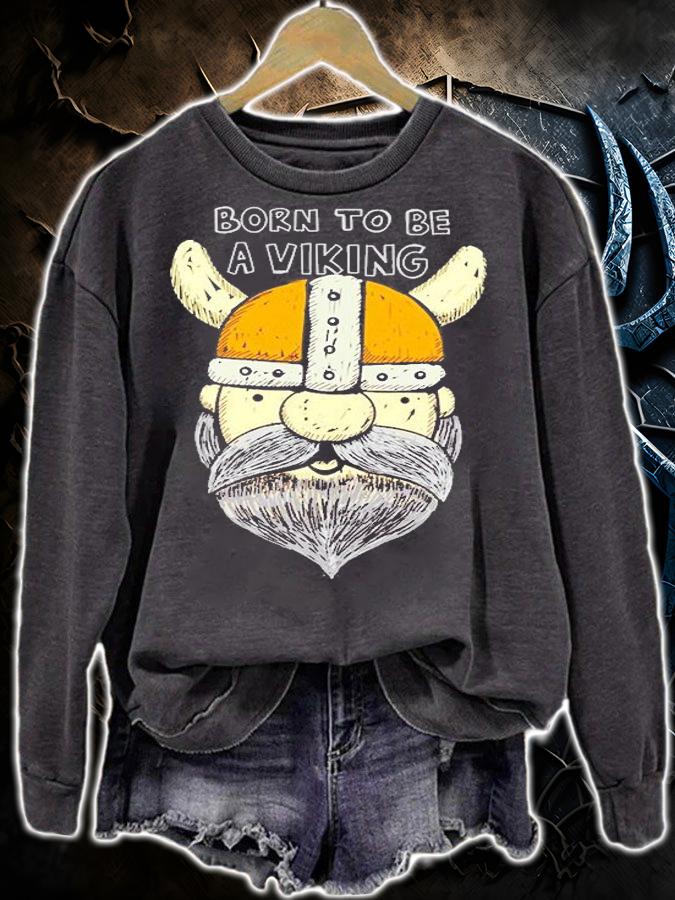 Born To Be A Viking Hand Drawn Viking T-Shirt t-shirt