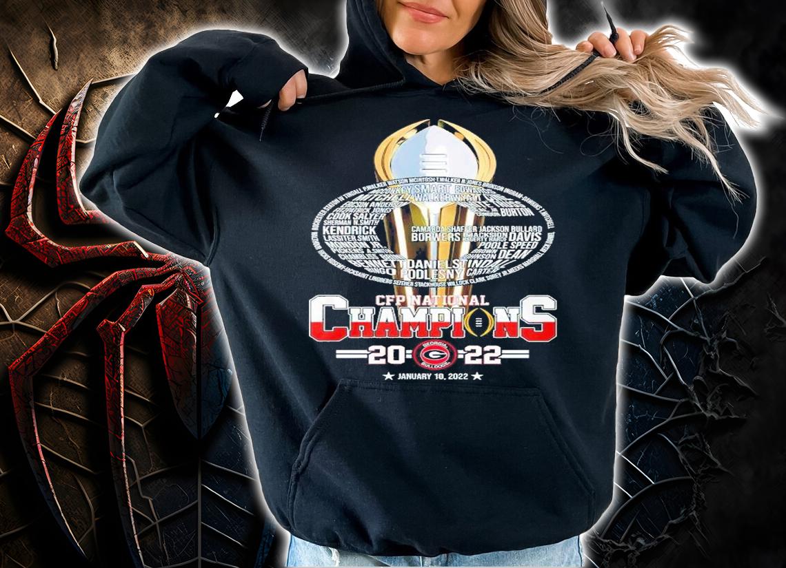 CFP National Champions 2022 Georgia Bulldog football shirt t-shirt hoodie