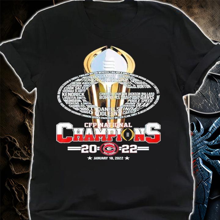 CFP National Champions 2022 Georgia Bulldog football shirt t-shirt shirt