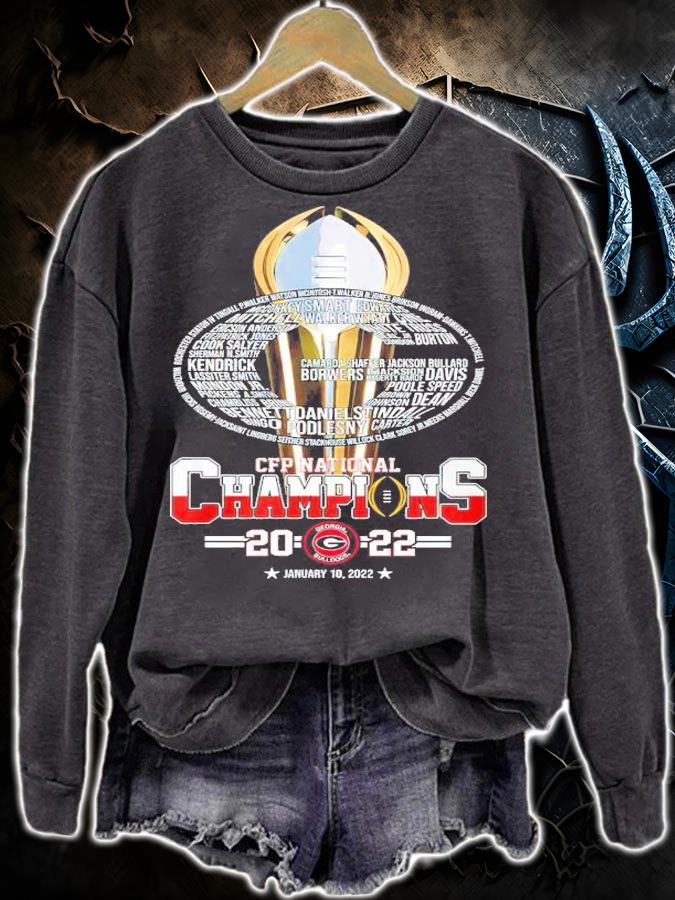 CFP National Champions 2022 Georgia Bulldog football shirt t-shirt sweatshirt