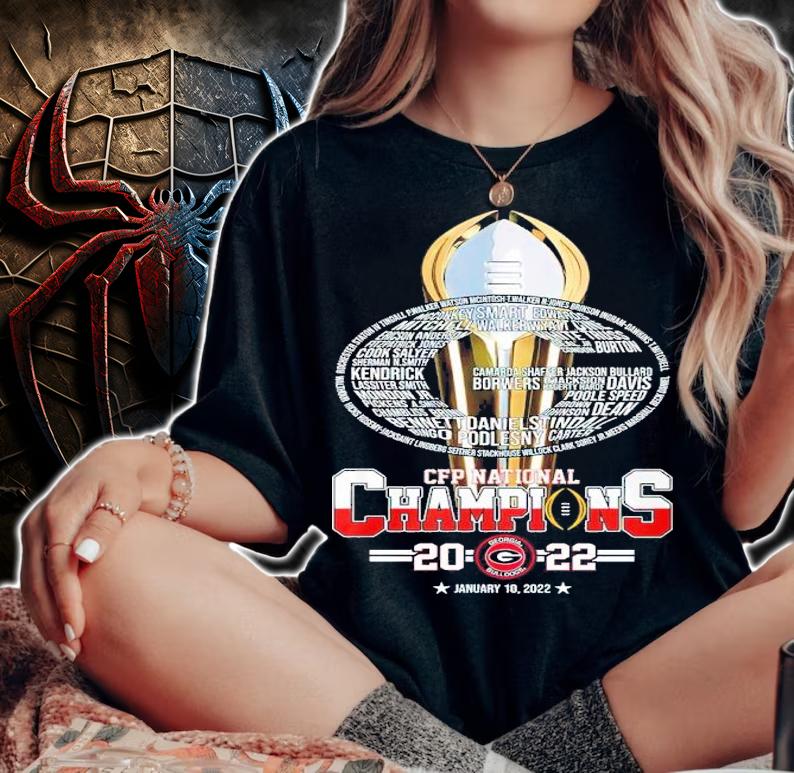 CFP National Champions 2022 Georgia Bulldog football shirt t-shirt woman shirt