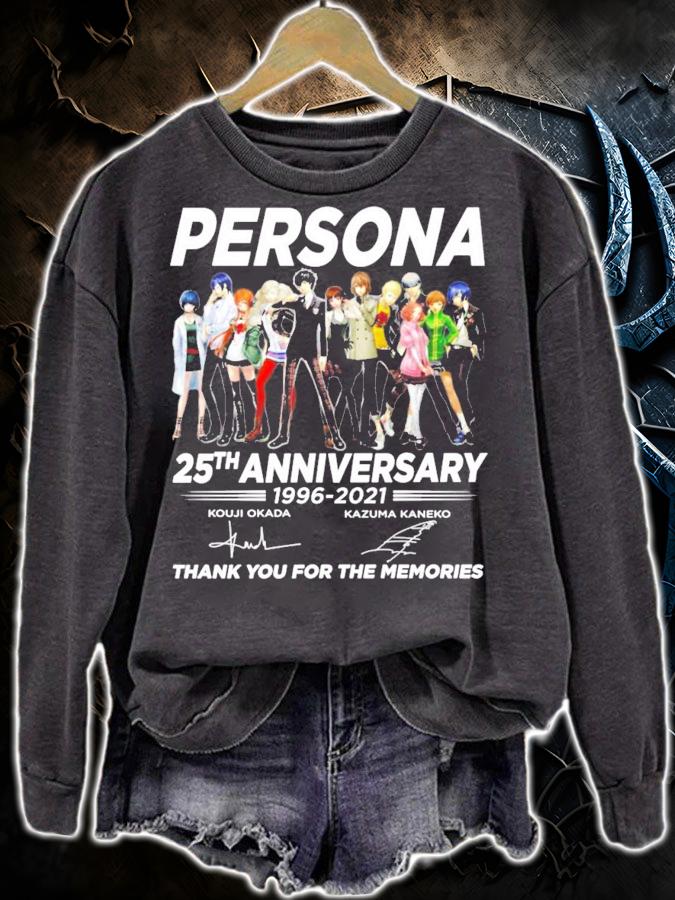 Persona 25th anniversary 1996-2021 signatures shirt t-shirt sweatshirt