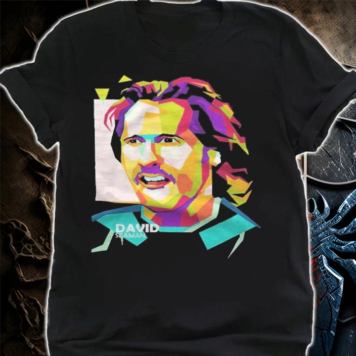 David Seaman portrait color T-shirt t-shirt