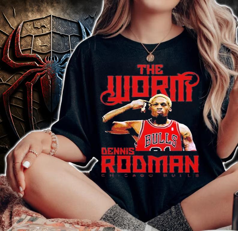 Dennis RodmanThe Worm Chicago Bulls T-Shirt t-shirt