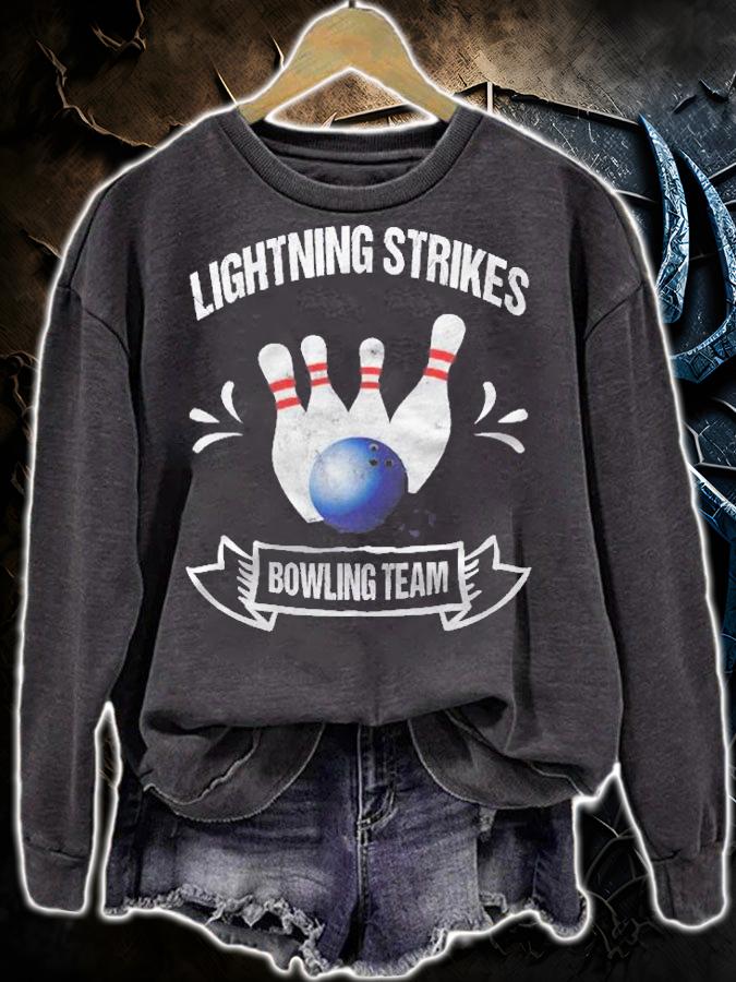 Funny Bowling Team Tshirt Lightning Strikes Bowling Team Shirt t-shirt sweatshirt