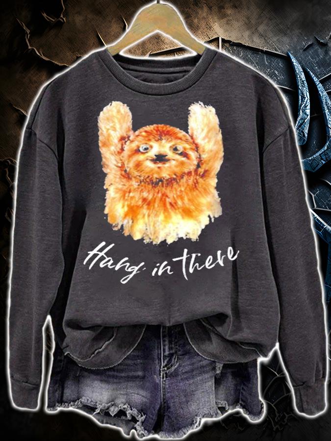 Hang In There Cute Watercolor Sloth Tees For Women Men Kids T-Shirt t-shirt
