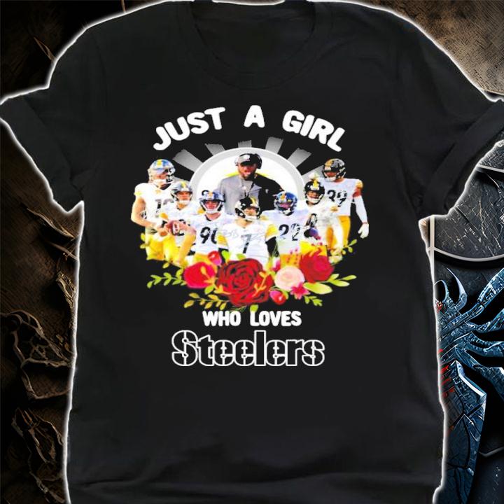 Just A Girl Who Loves Pittsburgh Steelers Signatures Shirt t-shirt shirt