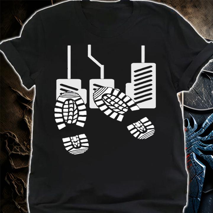 Manual Car Driver Manual Enthusiast Pedal Break Gas Clutch T-Shirt t-shirt shirt