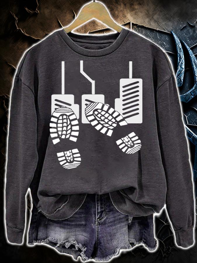 Manual Car Driver Manual Enthusiast Pedal Break Gas Clutch T-Shirt t-shirt sweatshirt