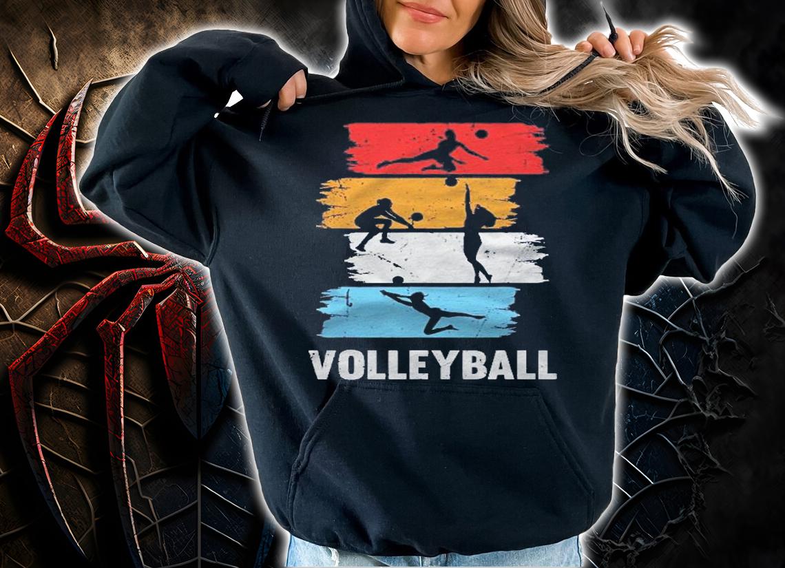 Volleyball Retro Vintage Volleyball Player Coach Gift Shirt t-shirt hoodie
