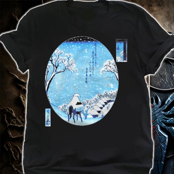 Famous Vintage Japanese Art Fujikawa By Hiroshige Stylish Shirt t-shirt