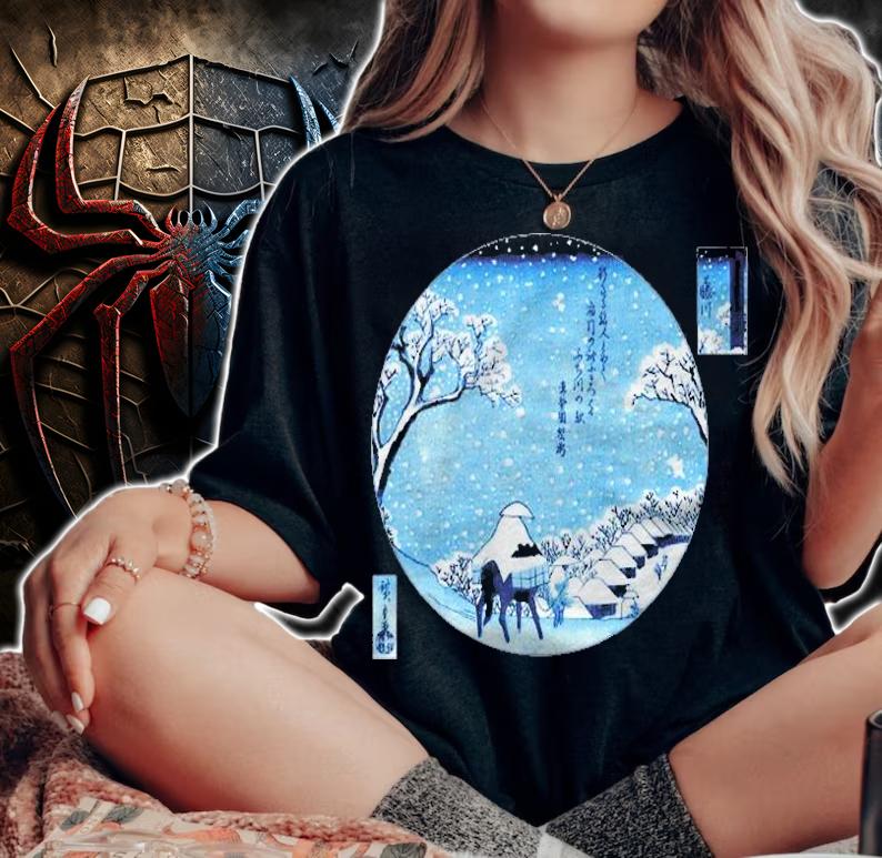 Famous Vintage Japanese Art Fujikawa By Hiroshige Stylish Shirt t-shirt