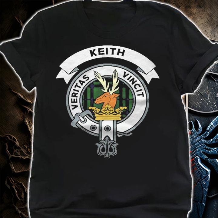 Keith Clan Badgem  Scottish Tartan Gifts Shirt t-shirt shirt