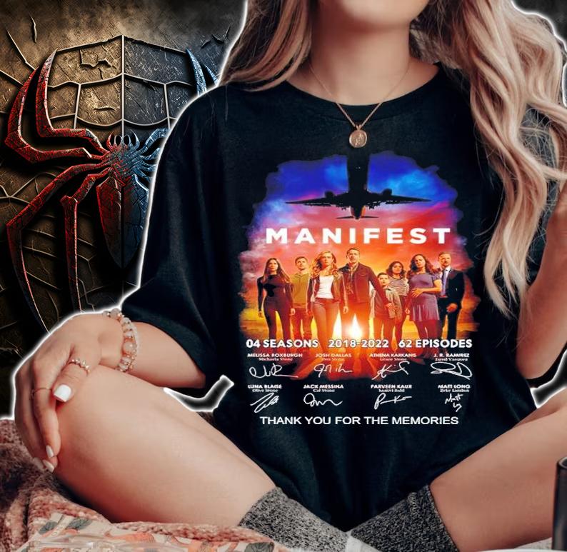 Manifest 04 Seasons 2018-2022 62 Episodes Signatures Thank You For The Memories Shirt t-shirt woman shirt
