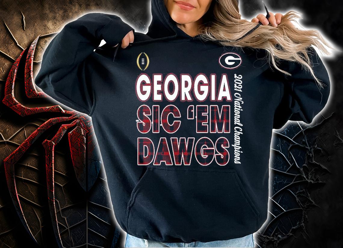 Georgia Bulldogs Football Playoff National Champions 2021 Sic Em Dawgs T-Shirt t-shirt