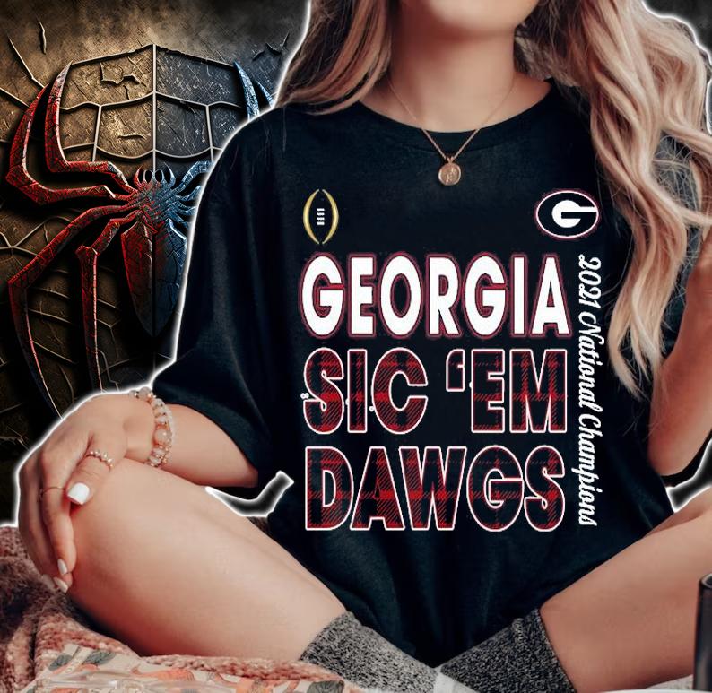 Georgia Bulldogs Football Playoff National Champions 2021 Sic Em Dawgs T-Shirt t-shirt