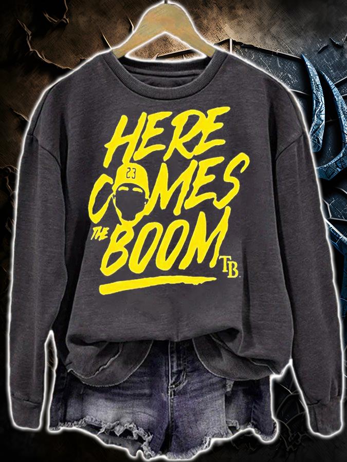 Nelson Cruz Tampa Bay Rays here comes the boom T-shirt t-shirt