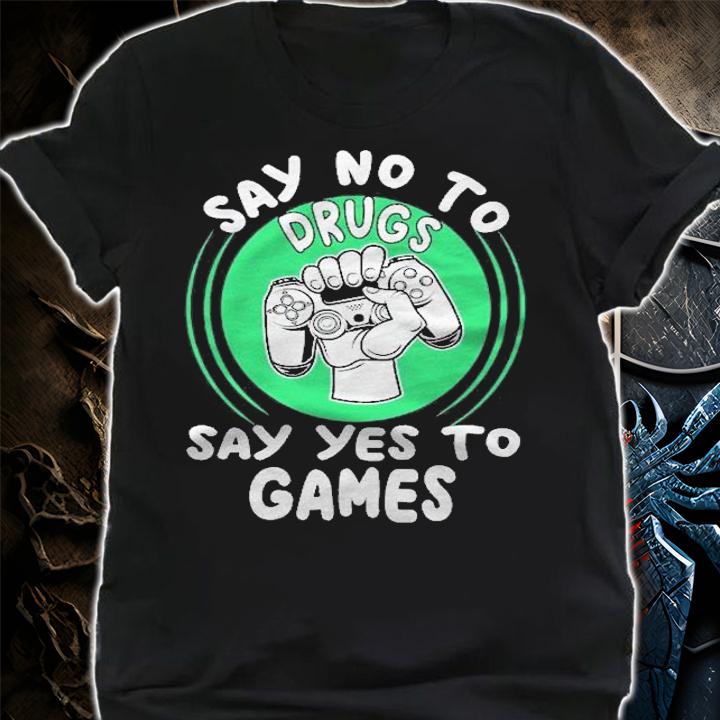 Red Ribbon Squad Week Say No To Say Yes To Video Games Shirt t-shirt shirt