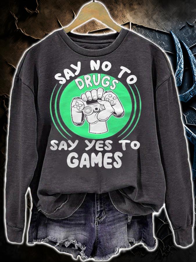 Red Ribbon Squad Week Say No To Say Yes To Video Games Shirt t-shirt sweatshirt