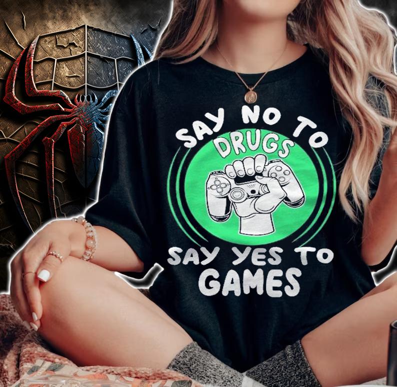 Red Ribbon Squad Week Say No To Say Yes To Video Games Shirt t-shirt woman shirt