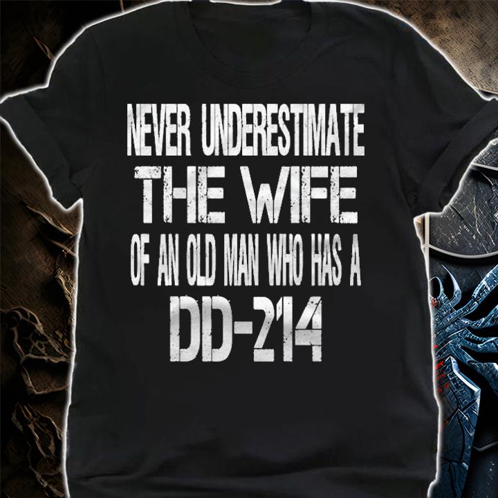 Vintage Military Veteran Wife Dd214 Spouse Shirt t-shirt