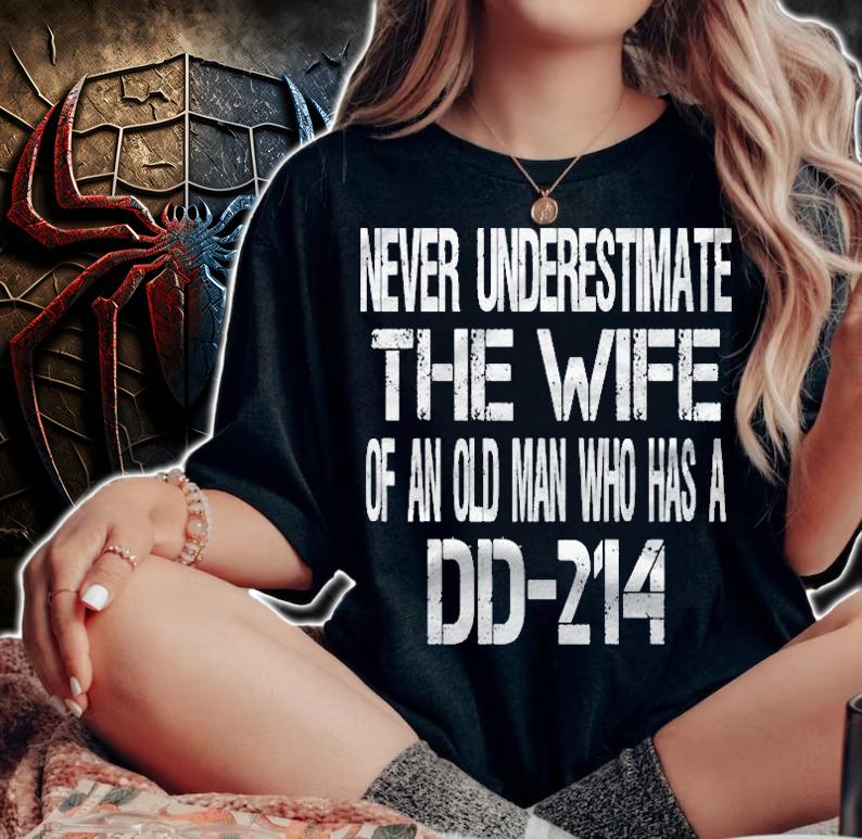 Vintage Military Veteran Wife Dd214 Spouse Shirt t-shirt