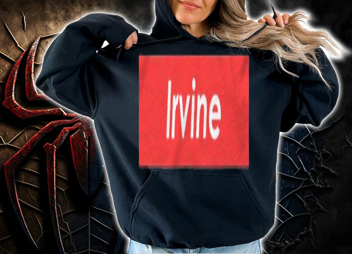 Irvine Red Box Logo California Shirt t-shirt hoodie