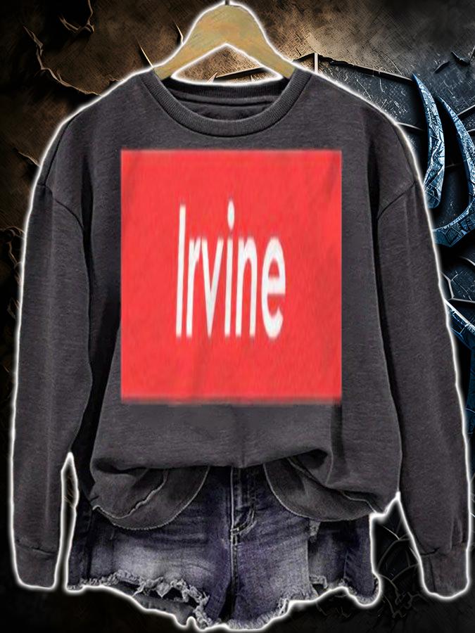 Irvine Red Box Logo California Shirt t-shirt sweatshirt