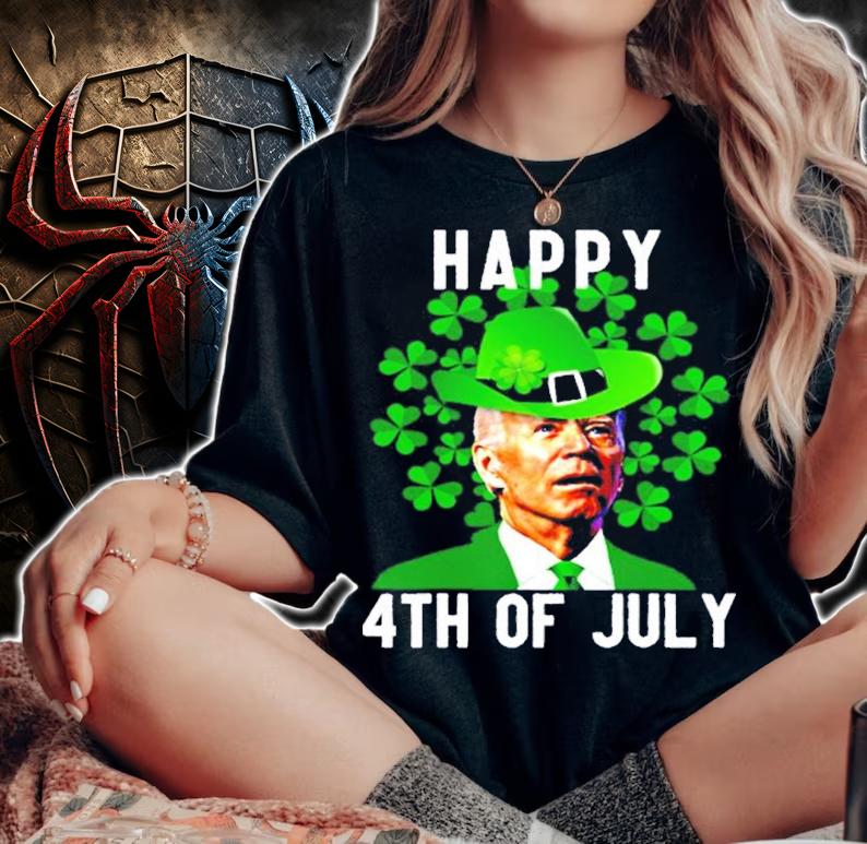 Joe Biden Happy 4Th Of July Confused St. Patricks Day shirt t-shirt woman shirt