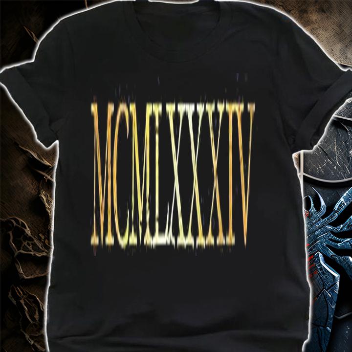 Mcmlxxxiv 1984 (Vintage Yellow) 37Th Birthday Gift Shirt t-shirt shirt