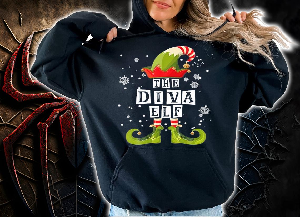 The Diva Elf Family Matching Group Christmas Gift T-Shirt t-shirt