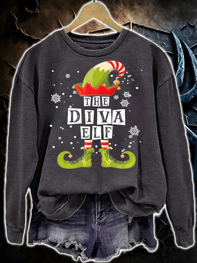 The Diva Elf Family Matching Group Christmas Gift T-Shirt t-shirt