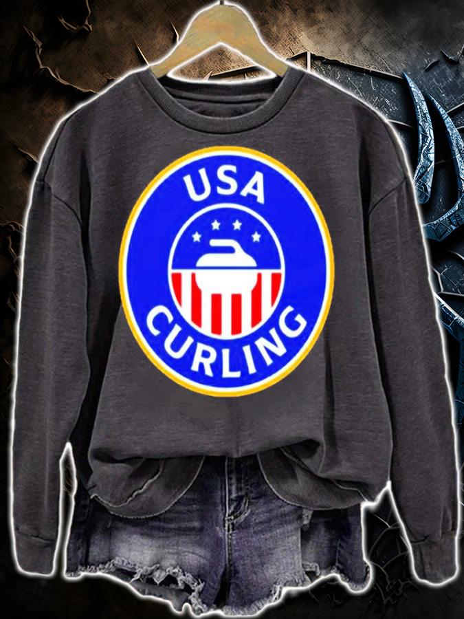 Usa Curling Usa Curling T-Shirt t-shirt