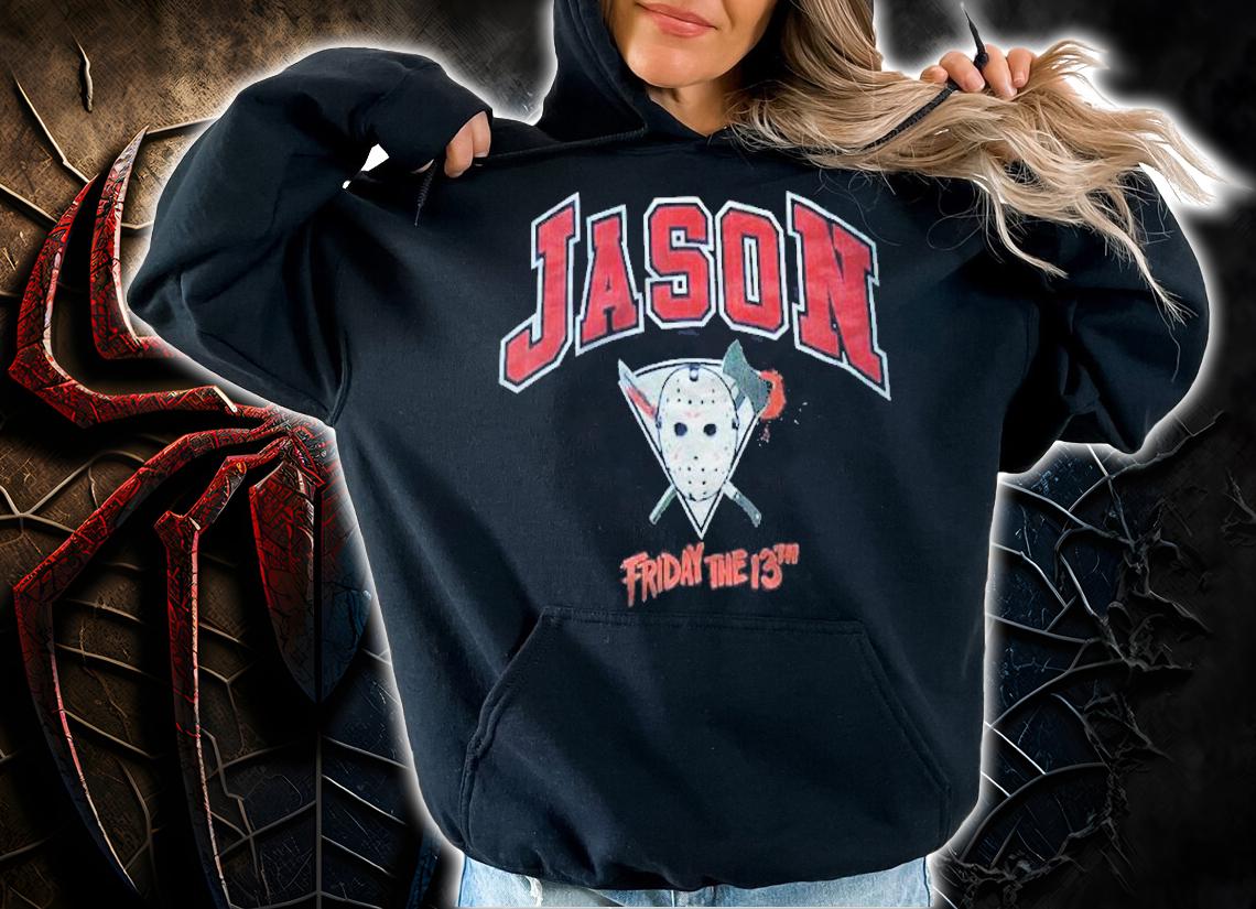 Jason Voorhees Friday The 13Th Splatter Blood Mask Shirt t-shirt hoodie