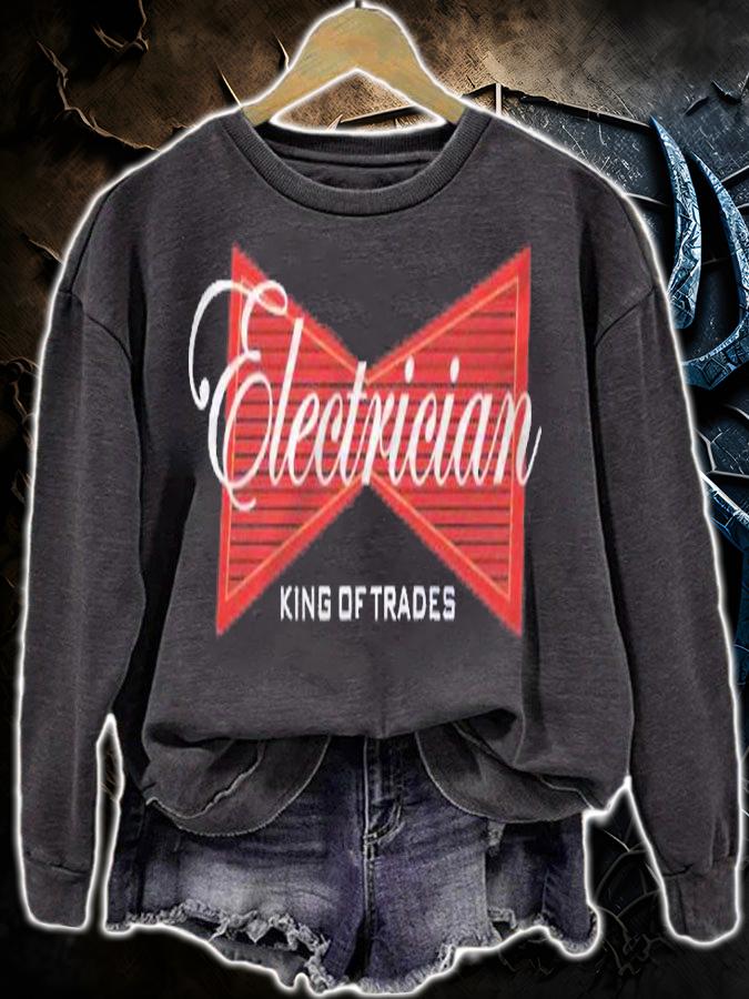 Electrician King Of Trades Funny Gift Shirt t-shirt