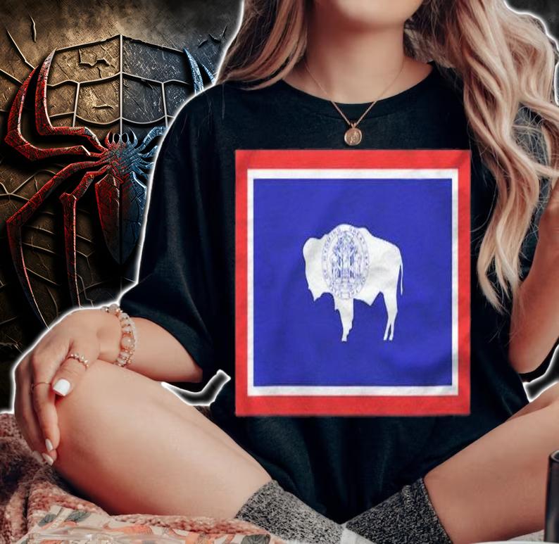 Flag Of Wyoming State Of Wyoming Shirt t-shirt woman shirt