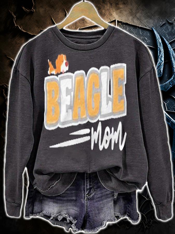 I Love Beagle Dogs Apparel Beagle Mom Blue Small Shirt t-shirt sweatshirt