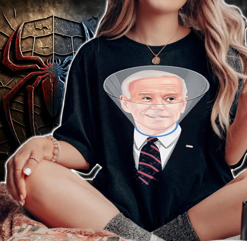 Joe Biden In A Dog Cone Collar T-Shirt t-shirt woman shirt