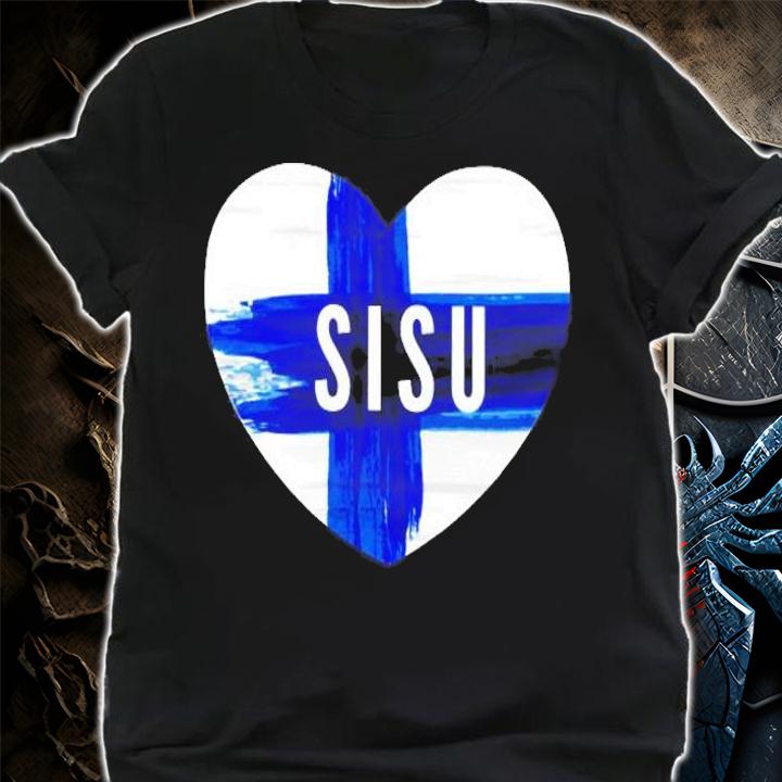 Sisu Finland Souvenir Finland Flag Heart Gift Shirt t-shirt shirt