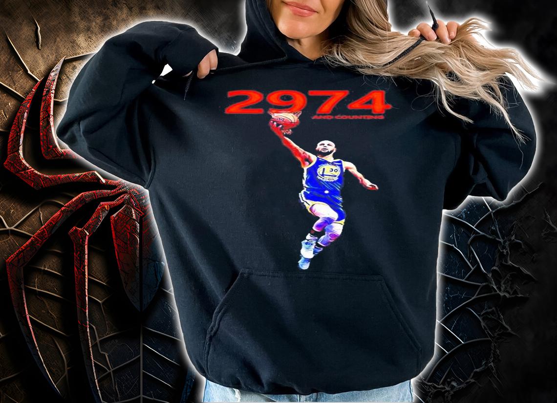 Steph Curry 2974 And Counting Oil Paint T-Shirt t-shirt hoodie
