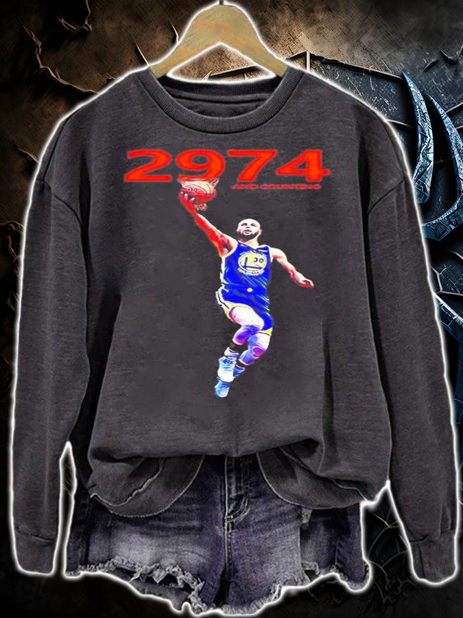 Steph Curry 2974 And Counting Oil Paint T-Shirt t-shirt sweatshirt