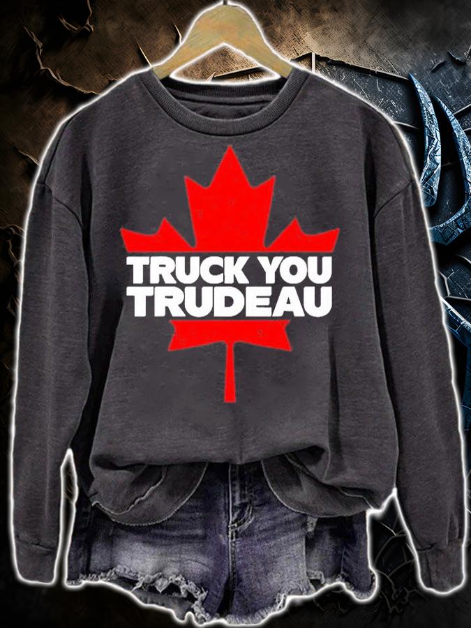 Truck You Trudeau I Support Freedom Convoy 2022 Usa Canada T-Shirt t-shirt sweatshirt