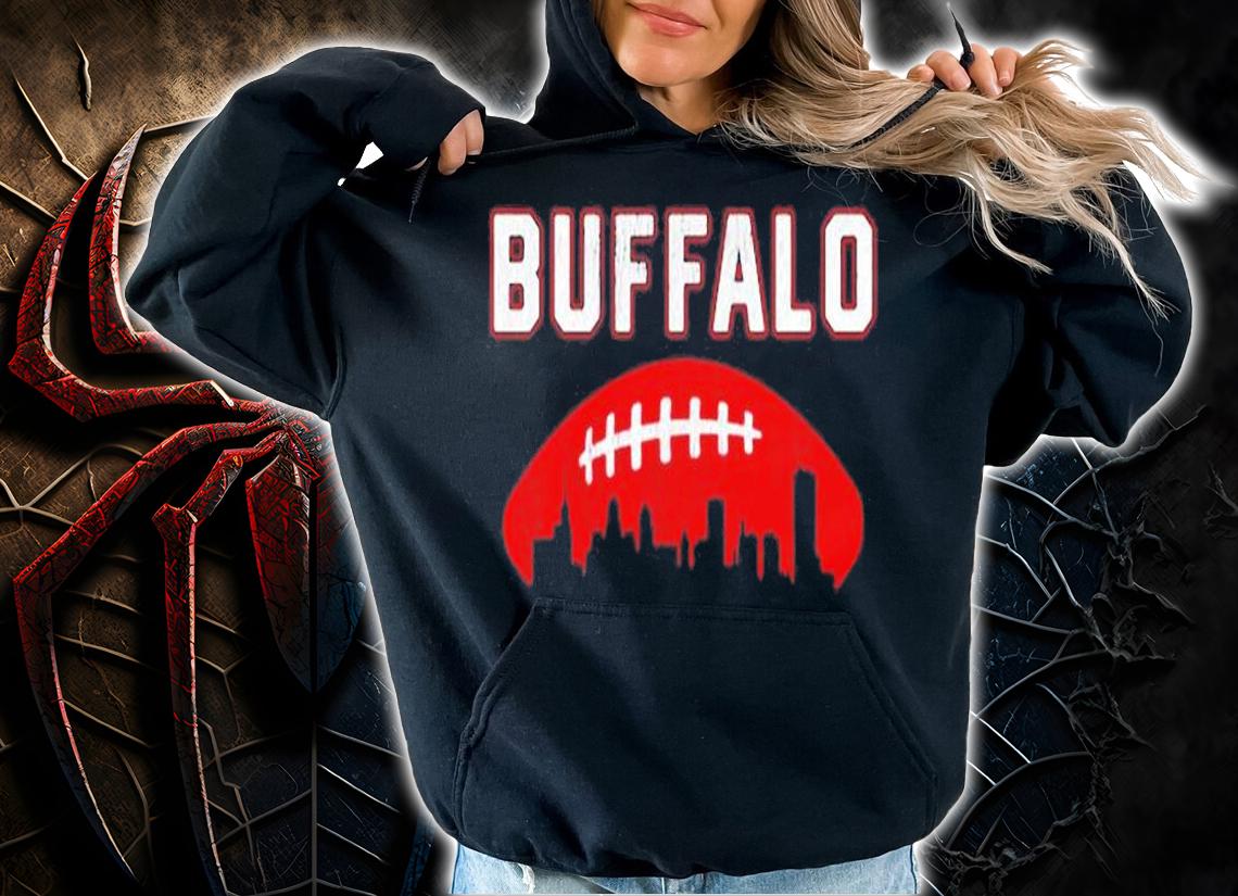 Vintage Buffalo Football Retro Buf City Skyline T-Shirt t-shirt